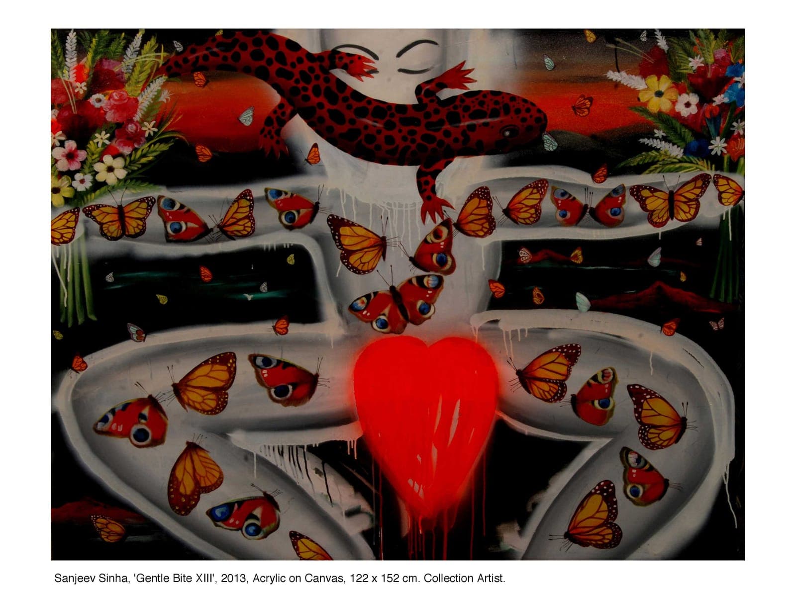 Gentle Bite by Sanjeev Sinha — Acrylic on Canvas, 2013 (work 12 of 22)