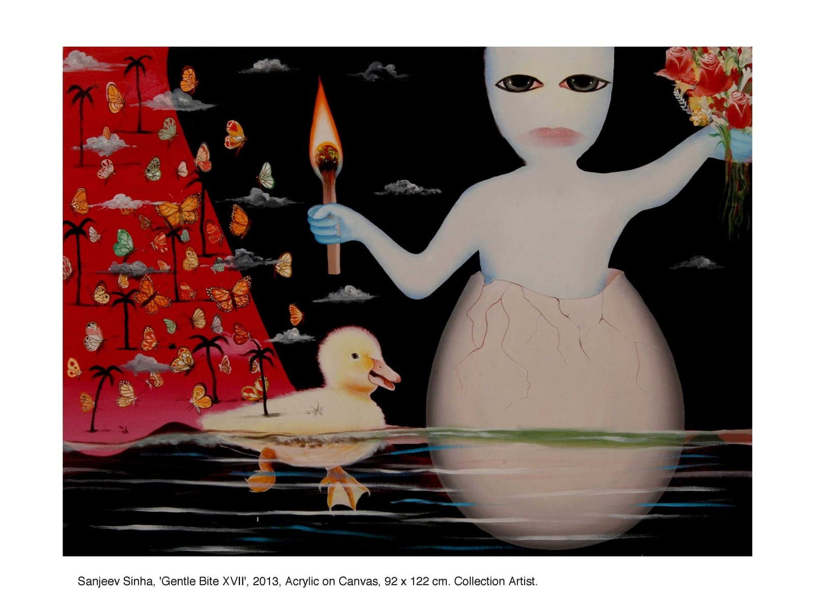 Gentle Bite by Sanjeev Sinha — Acrylic on Canvas, 2013 (work 15 of 22)