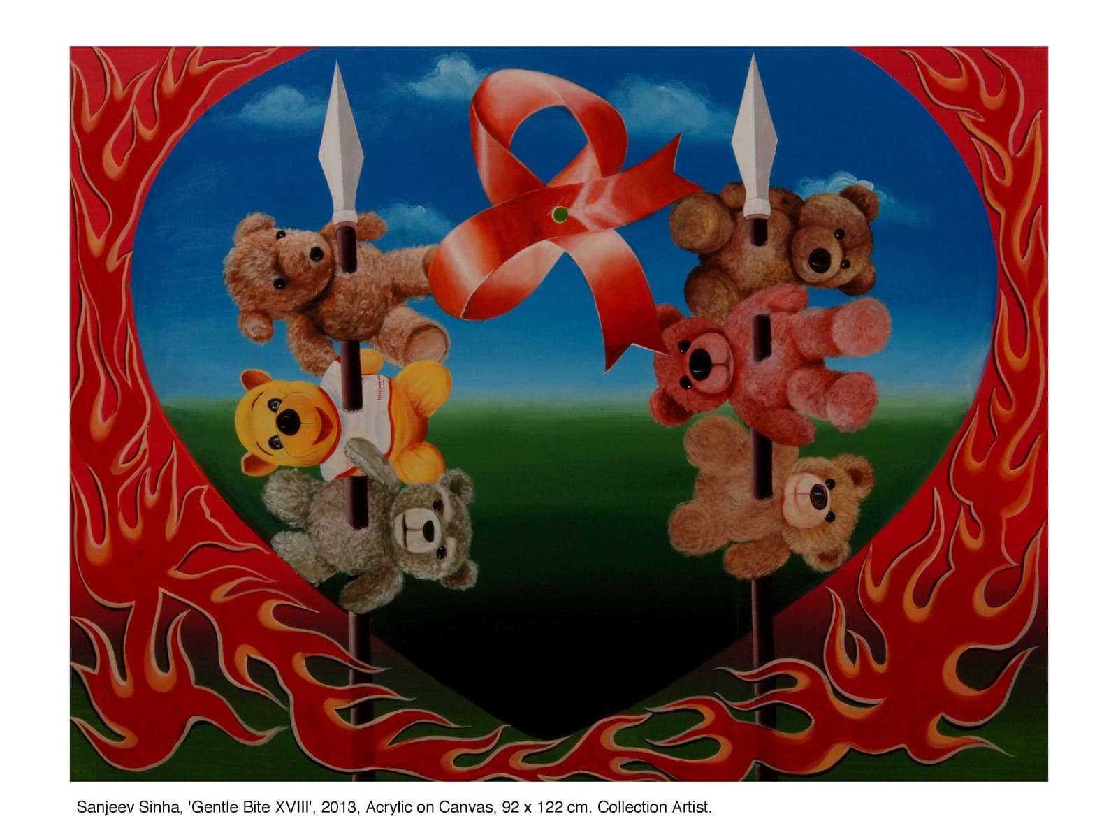 Gentle Bite by Sanjeev Sinha — Acrylic on Canvas, 2013 (work 16 of 22)