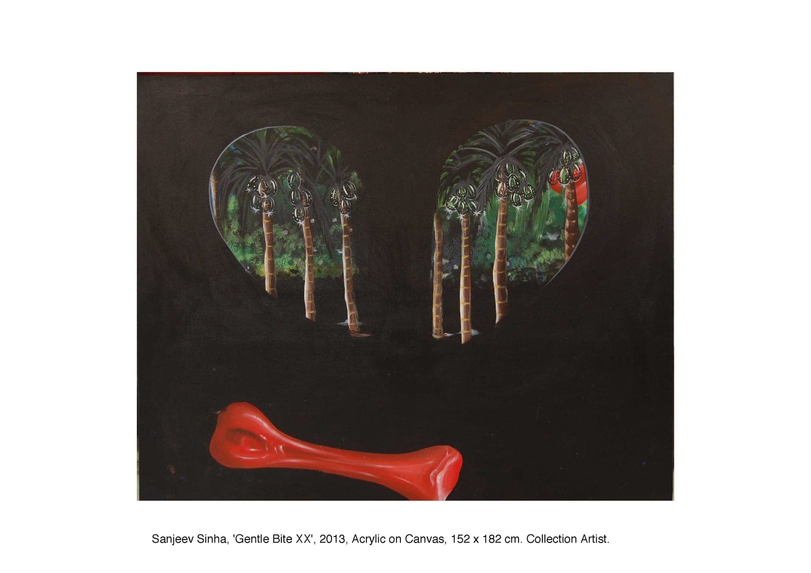 Gentle Bite by Sanjeev Sinha — Acrylic on Canvas, 2013 (work 19 of 22)