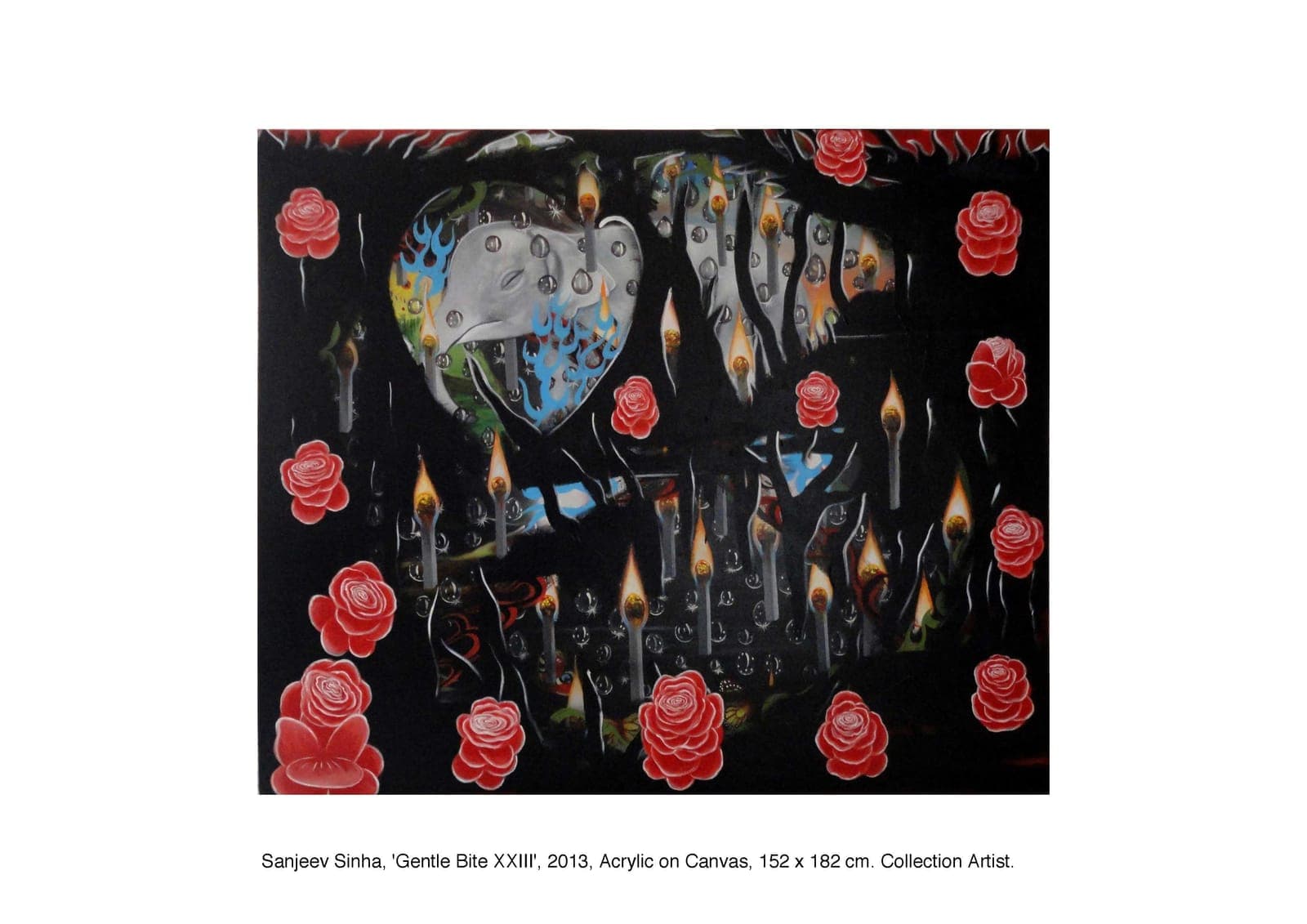 Gentle Bite by Sanjeev Sinha — Acrylic on Canvas, 2013 (work 22 of 22)