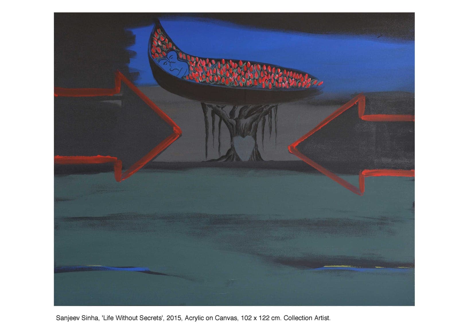 Life Without Secrets by Sanjeev Sinha — Acrylic on Canvas, 2015 (work 9 of 23)