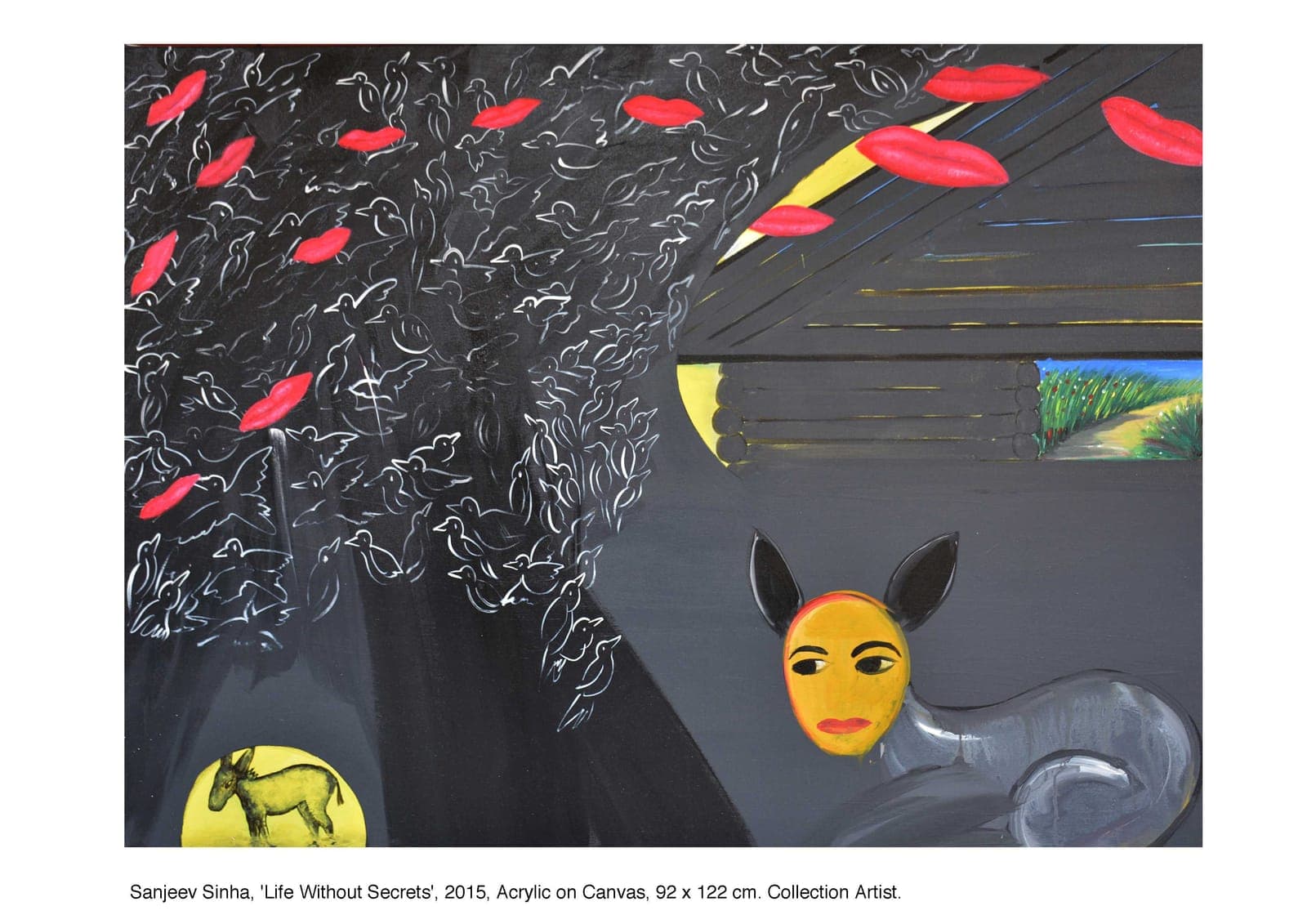 Life Without Secrets by Sanjeev Sinha — Acrylic on Canvas, 2015 (work 12 of 23)