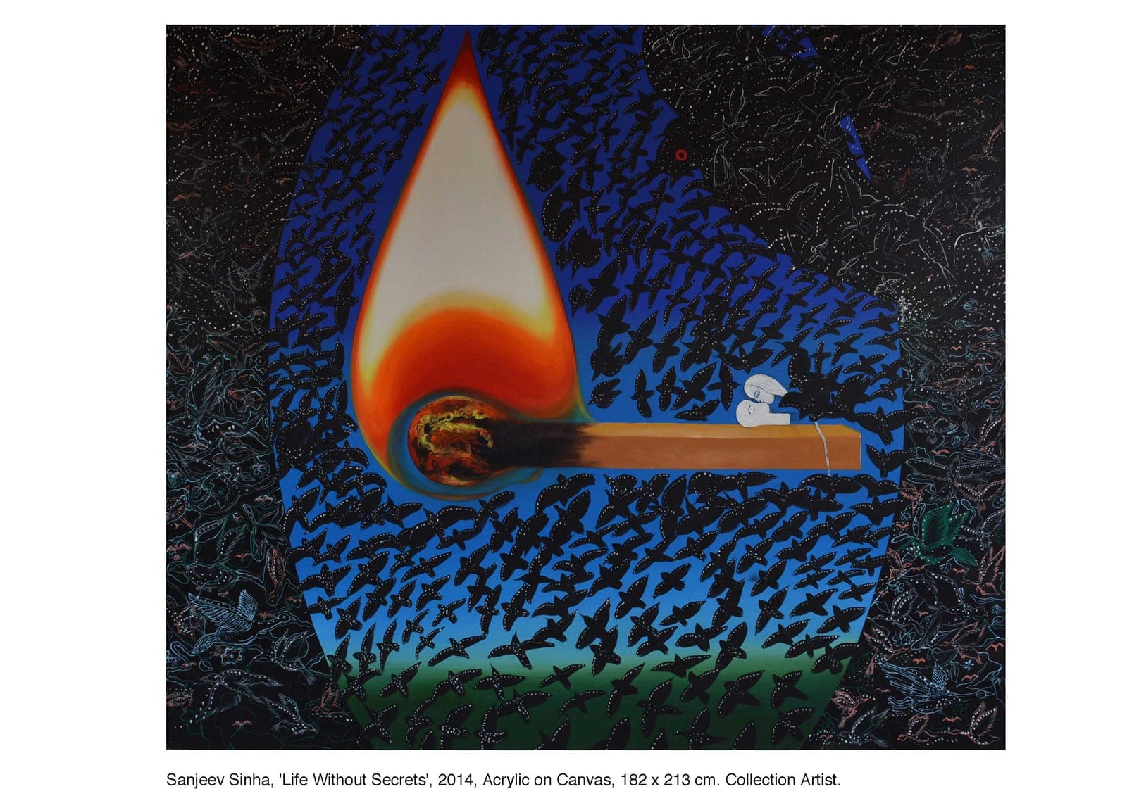 Life Without Secrets by Sanjeev Sinha — Acrylic on Canvas, 2015 (work 19 of 23)