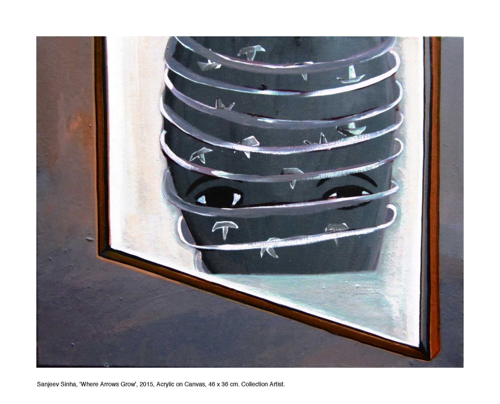 Where Arrows Grow by Sanjeev Sinha — Acrylic on Canvas, 2015 (work 12 of 25)