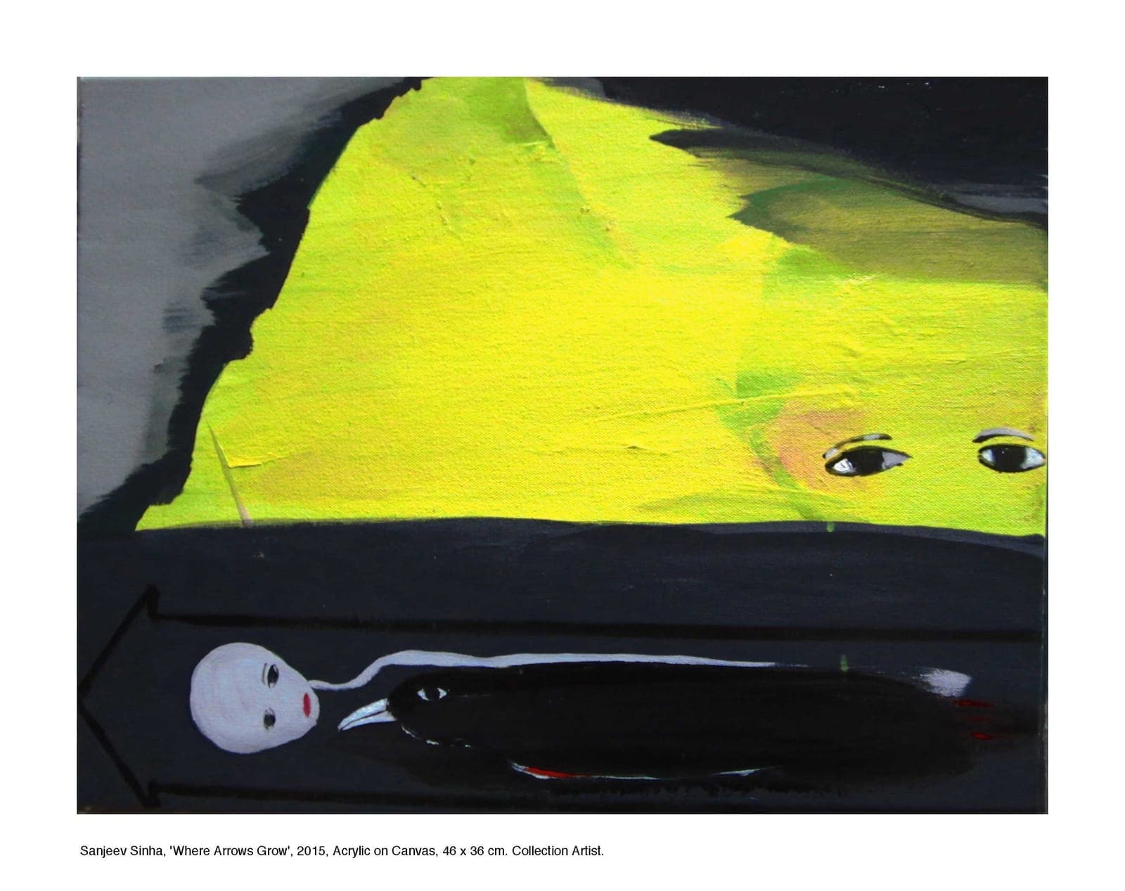 Where Arrows Grow by Sanjeev Sinha — Acrylic on Canvas, 2015 (work 14 of 25)