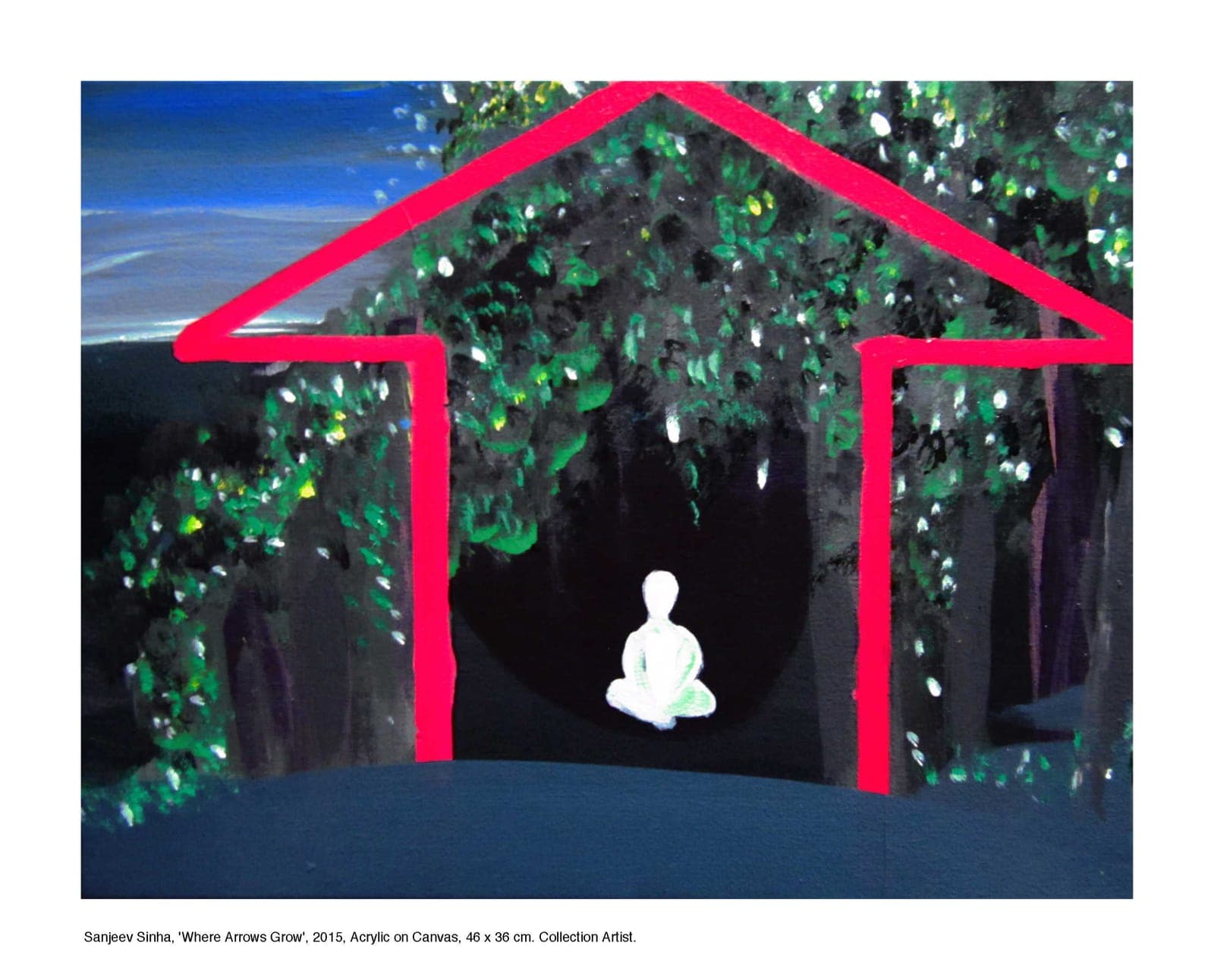 Where Arrows Grow by Sanjeev Sinha — Acrylic on Canvas, 2015 (work 16 of 25)