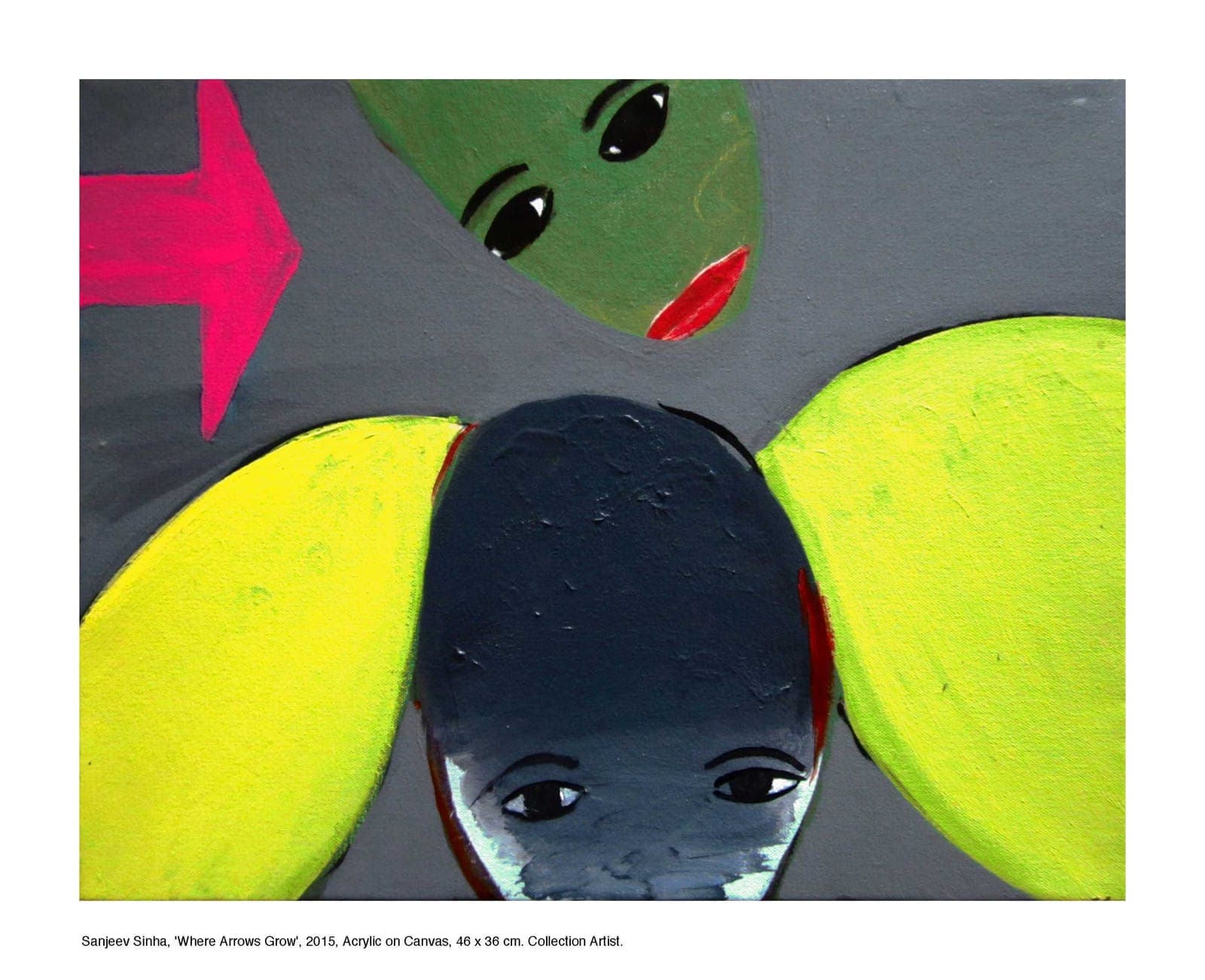 Where Arrows Grow by Sanjeev Sinha — Acrylic on Canvas, 2015 (work 18 of 25)