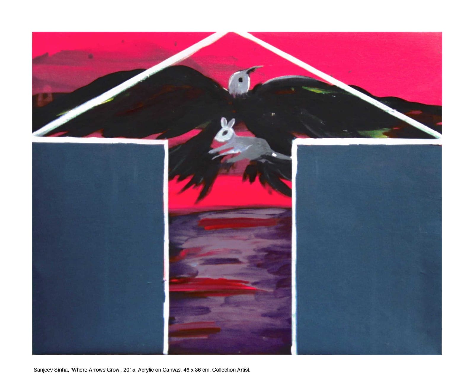 Where Arrows Grow by Sanjeev Sinha — Acrylic on Canvas, 2015 (work 19 of 25)