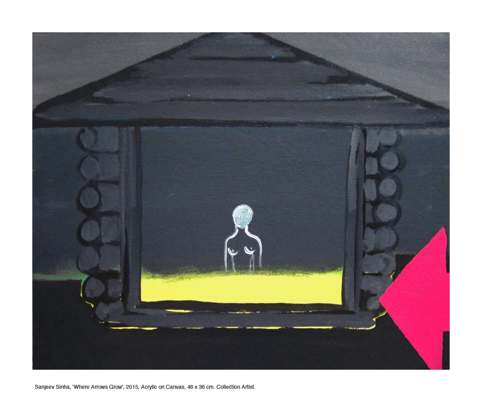 Where Arrows Grow by Sanjeev Sinha — Acrylic on Canvas, 2015 (work 20 of 25)