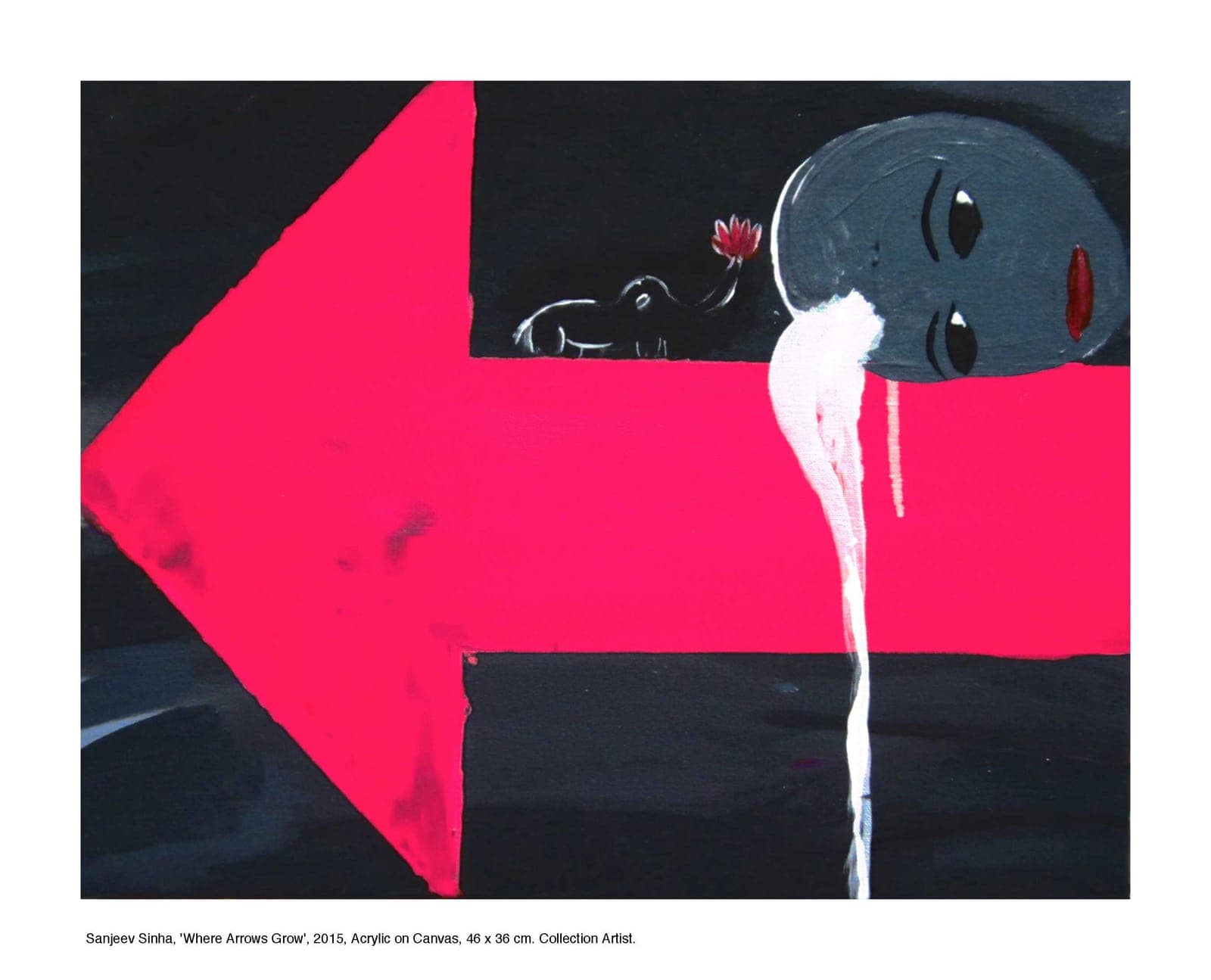 Where Arrows Grow by Sanjeev Sinha — Acrylic on Canvas, 2015 (work 24 of 25)