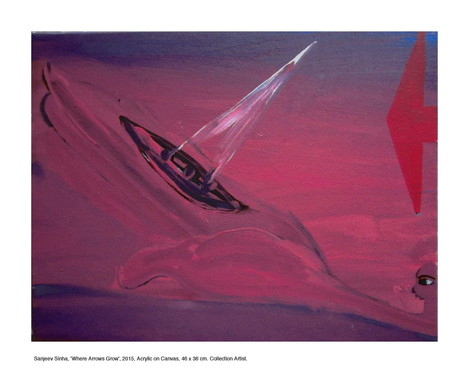 Where Arrows Grow by Sanjeev Sinha — Acrylic on Canvas, 2015 (work 25 of 25)